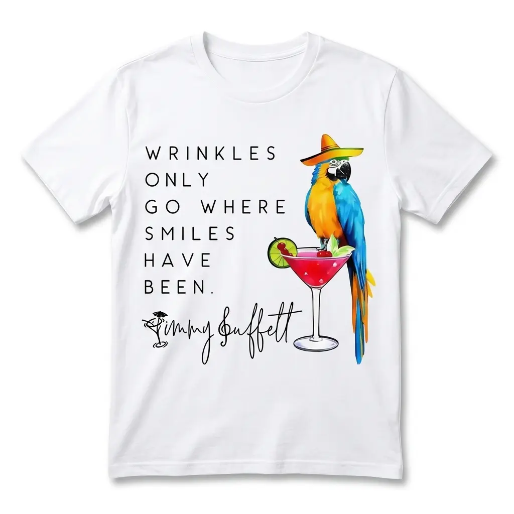Wrinkles Only Go Where Smiles Have Been T-Shirt 1 wrinkles only go where smiles have been t shirt.jpg
