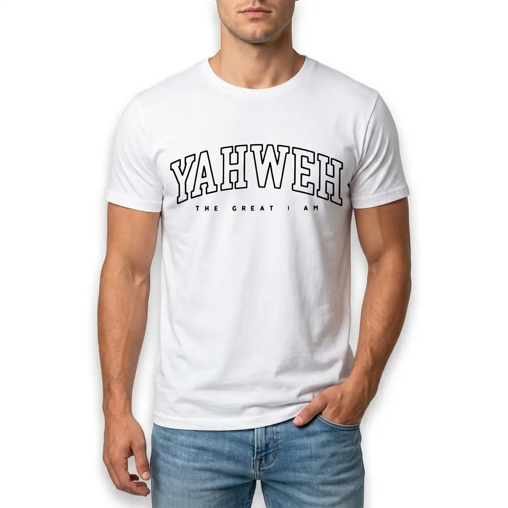 Yahweh Collegiate Christian T-Shirt 3 yahweh collegiate christian t shirt 2.jpg
