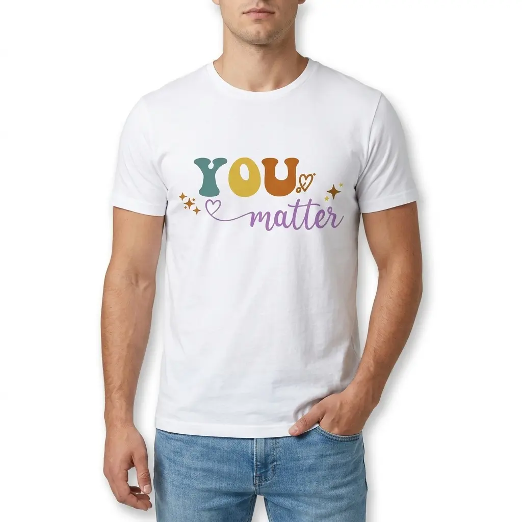 You Matter Retro Mental Health T-Shirt 3 you matter retro mental health t shirt 2.jpg