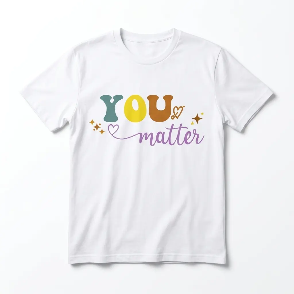 You Matter Retro Mental Health T-Shirt 1 you matter retro mental health t shirt.jpg