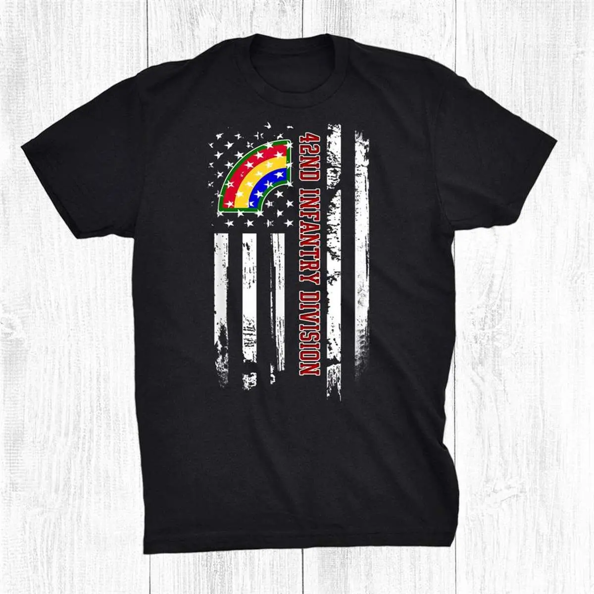 42nd Infantry Division Veteran Flag Shirt 8 42nd Infantry Division Veteran Flag Shirt