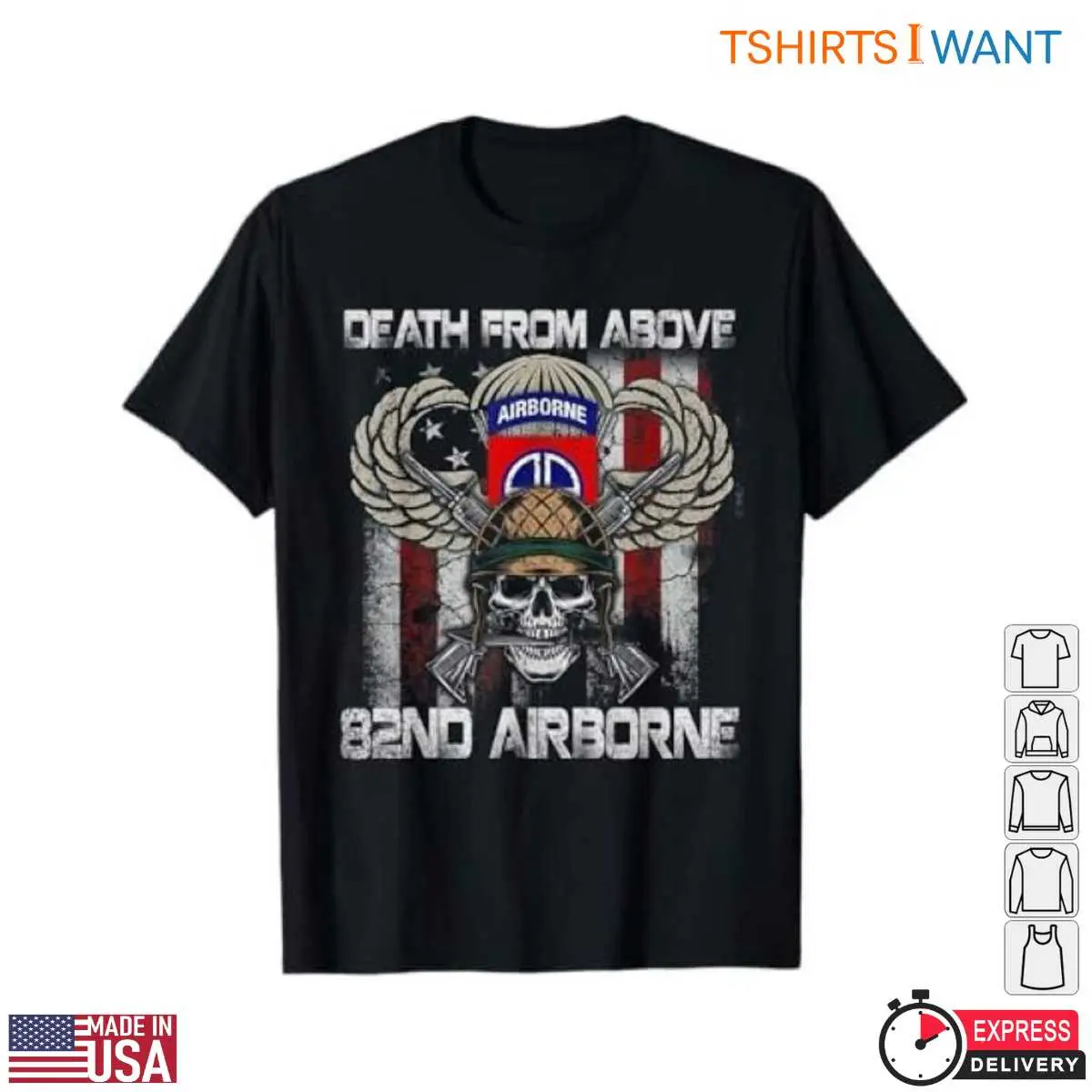 82nd Airborne T Shirt Death From Above Design 1 1.jpg