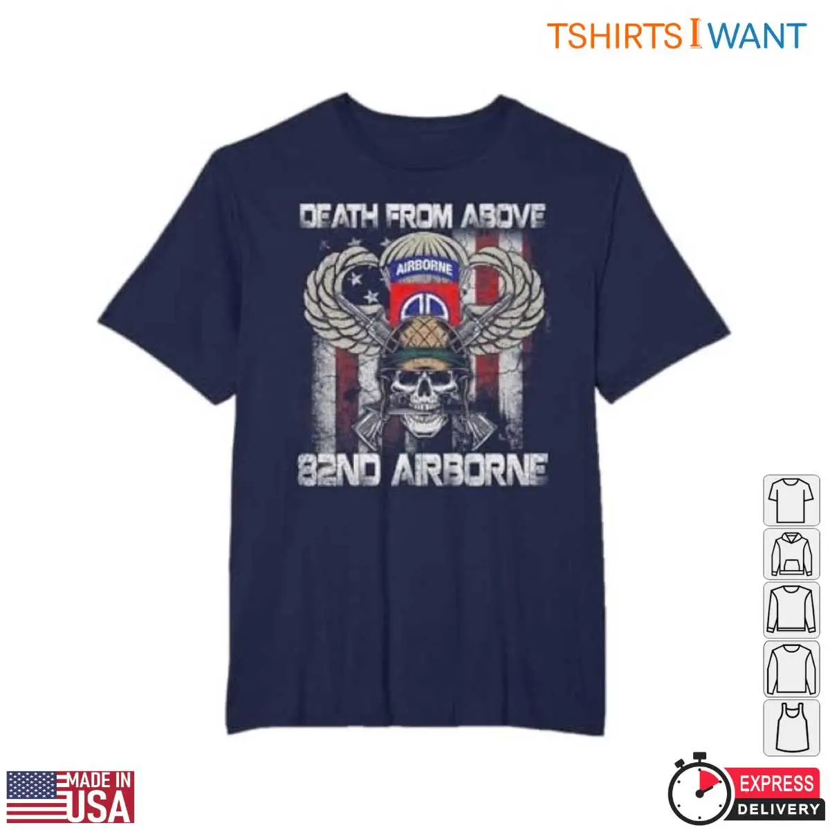 82nd Airborne T Shirt Death From Above Design 2 1.jpg