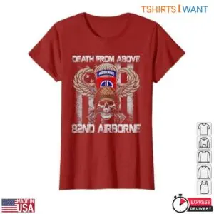 82nd Airborne Division T-Shirts - 'Death From Above' Military Graphic Tee 9 82nd Airborne T Shirt Death From Above Design 4 1.jpg