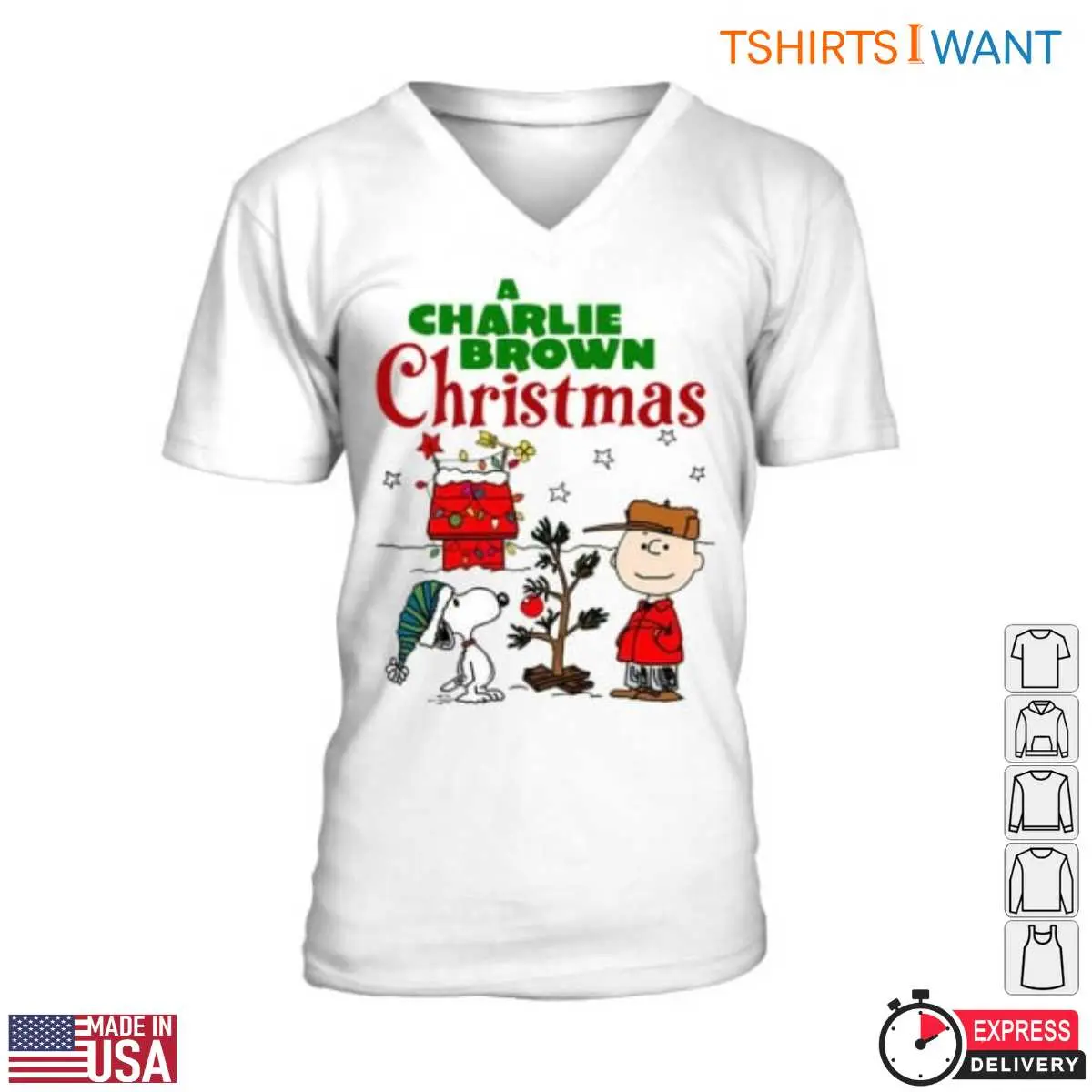 A Charlie Brown Christmas Snoopy T Shirt Holiday Scene 2 1.jpg