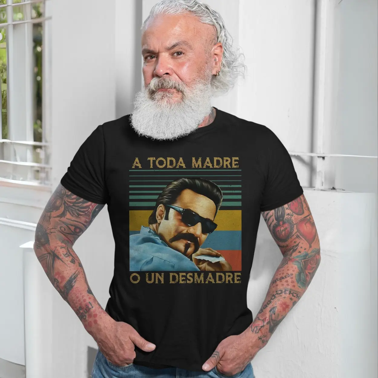 A Toda Madre O Un Desmadre Chicano Retro Style T-Shirt 7 A Toda Madre O Un Desmadre Chicano Retro Style T Shirt 7 1.jpg