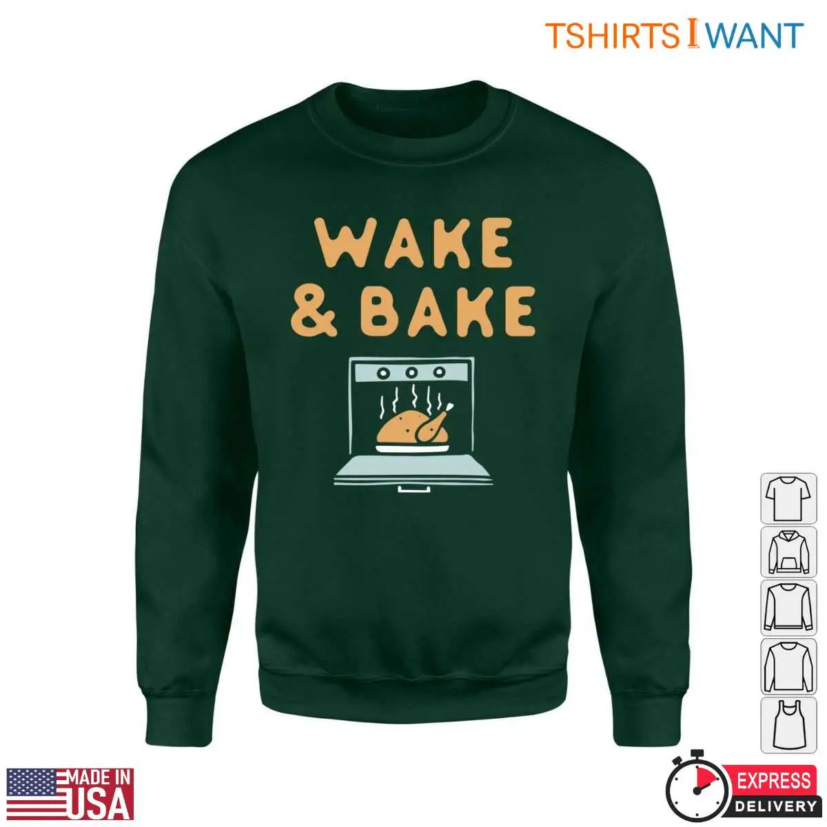 A Turkey Roast T Shirt Wake Bake Cooking Tee 2 1.jpg