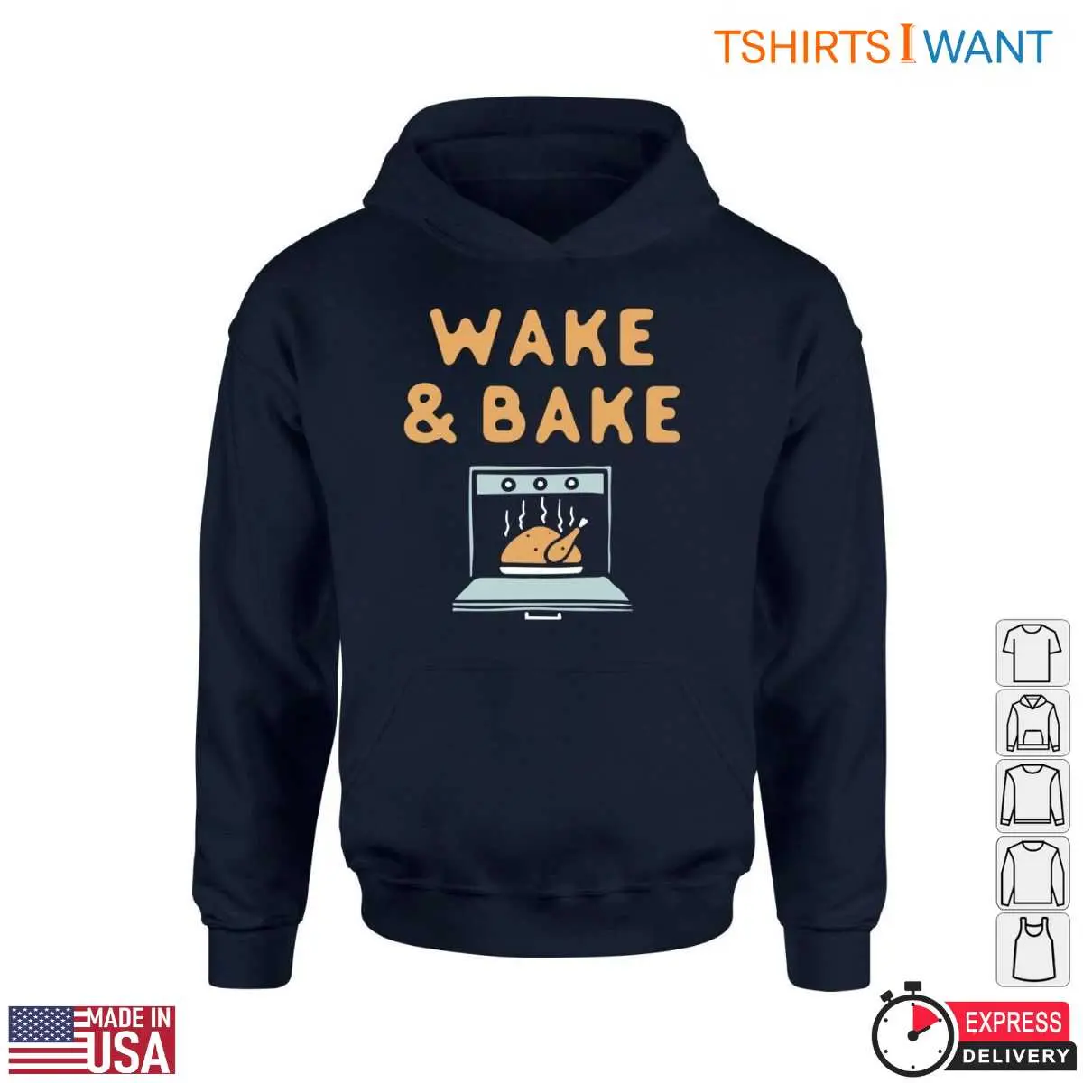 A Turkey Roast T Shirt Wake Bake Cooking Tee 4 1.jpg
