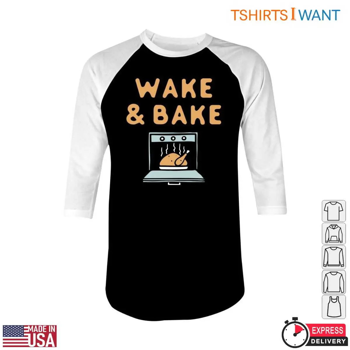 A Turkey Roast T Shirt Wake Bake Cooking Tee 5 1.jpg
