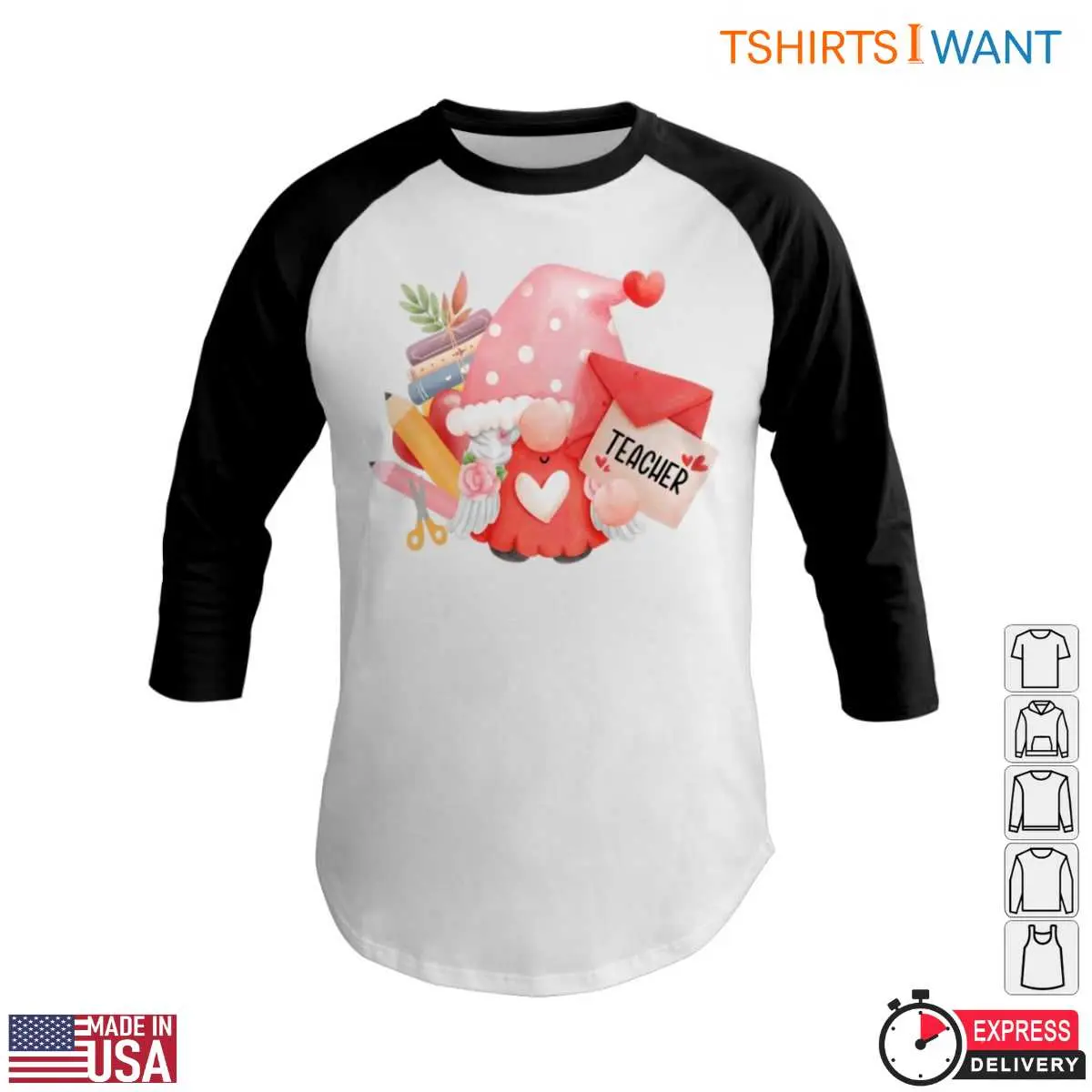 Adorable Gnome with Teacher Letter and School Supplies Teacher Life T-Shirt 13 Adorable Gnome with Teacher Letter and School Supplies Teacher Life T Shirt 6