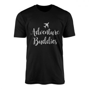 Adventure Buddies Travel T Shirt with Airplane Graphic 1 1.jpg