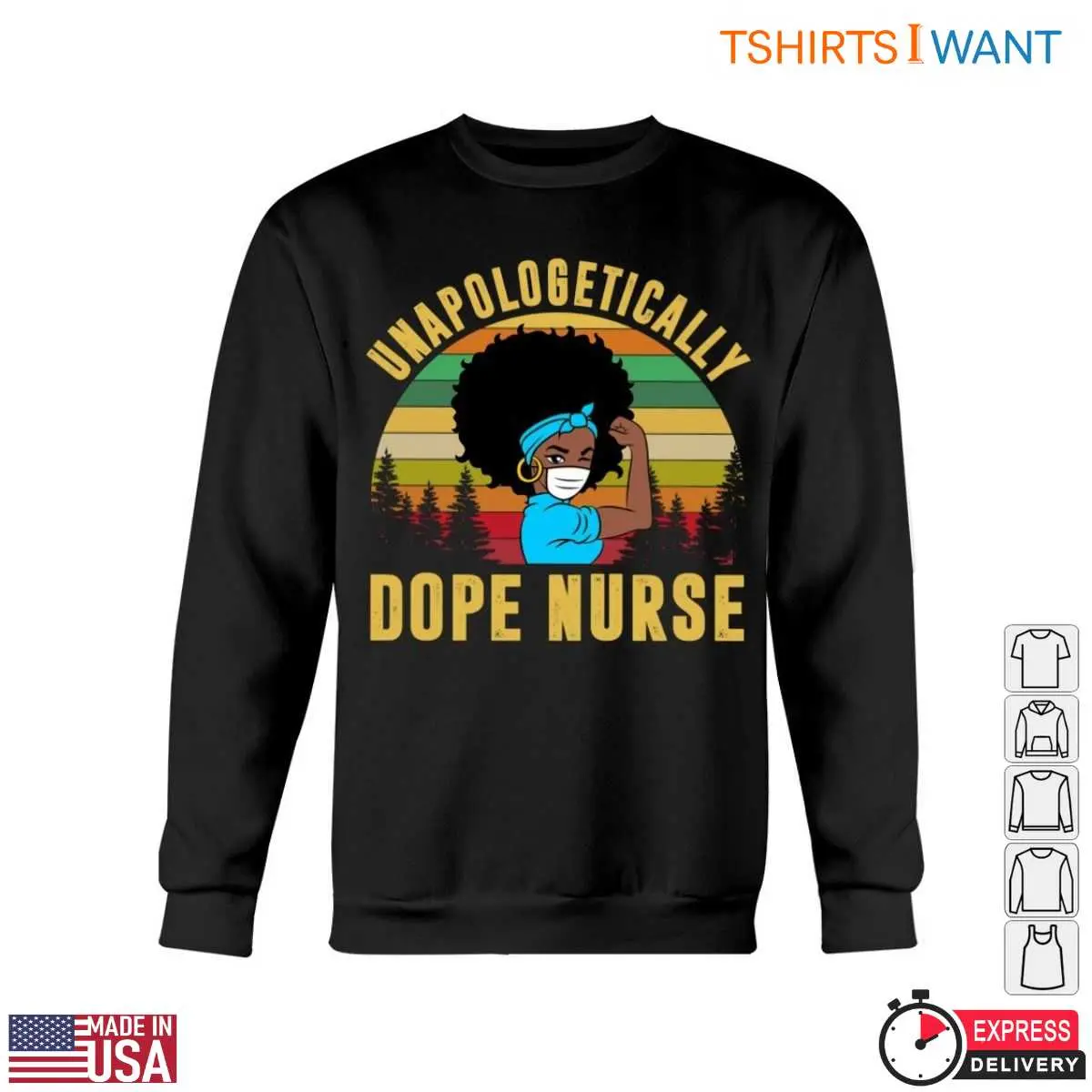 Afro Nurse T Shirt Dope Nurse 5 1.jpg