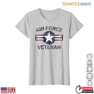 Air Force Veteran T-Shirt - Vintage Roundel Star & Grunge Stripes Design 8 Air Force Veteran T Shirt Vintage Star Stripes Design 3 1.jpg