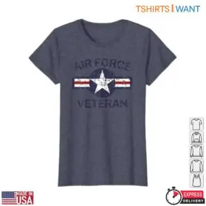 Air Force Veteran T-Shirt - Vintage Roundel Star & Grunge Stripes Design 10 Air Force Veteran T Shirt Vintage Star Stripes Design 5 1.jpg