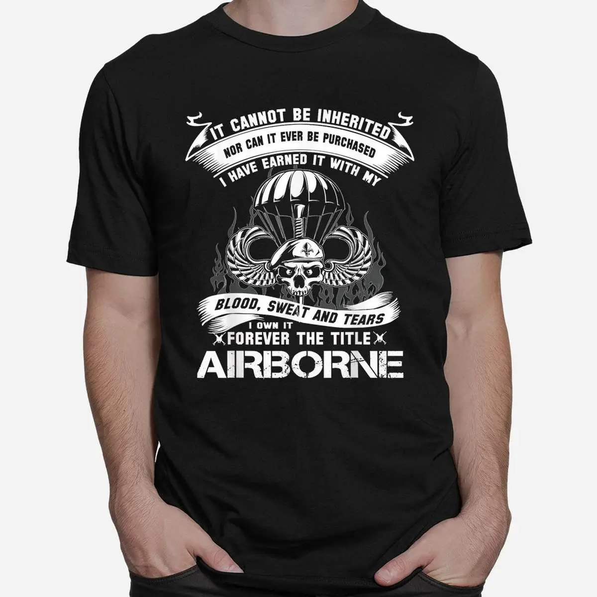 Airborne Army Ranger Veteran T-Shirt 10 Airborne Army Ranger Veteran T Shirt 2 1