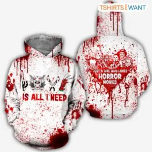 All I Need Is Love Horror Weapons Hoodie - Spooky Season Halloween 3D Printed Apparel 6 All I Need Is Love Horror Weapons Halloween 3D Hoodie 3 1.jpg