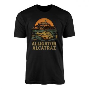 Alligator Alcatraz Florida Everglades Sunset Graphic T Shirt 1 1.jpg