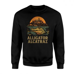 Alligator Alcatraz Florida Everglades Sunset Graphic T Shirt 3 1.jpg