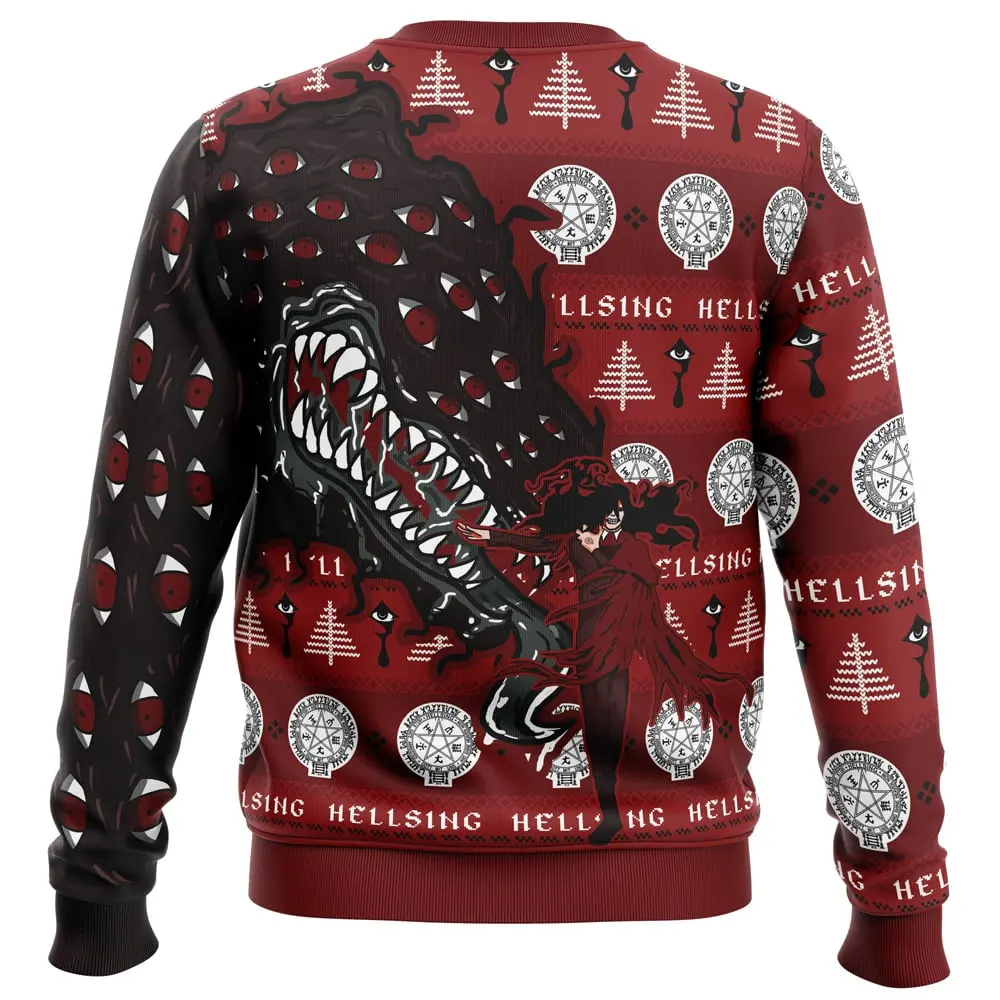 Alucard Restraint Release: Hellsing Ugly Christmas Sweater 4 Alucard Restraint Release: Hellsing Ugly Christmas Sweater Front View