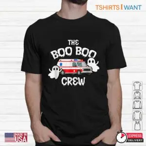 Ambulance Halloween: EMT Paramedic EMS Boo Boo Crew Ghost Halloween Tee 7 Ambulance Halloween EMT Boo Boo Crew Tee 2 1.jpg