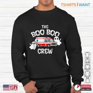 Ambulance Halloween: EMT Paramedic EMS Boo Boo Crew Ghost Halloween Tee 8 Ambulance Halloween EMT Boo Boo Crew Tee 3 1.jpg