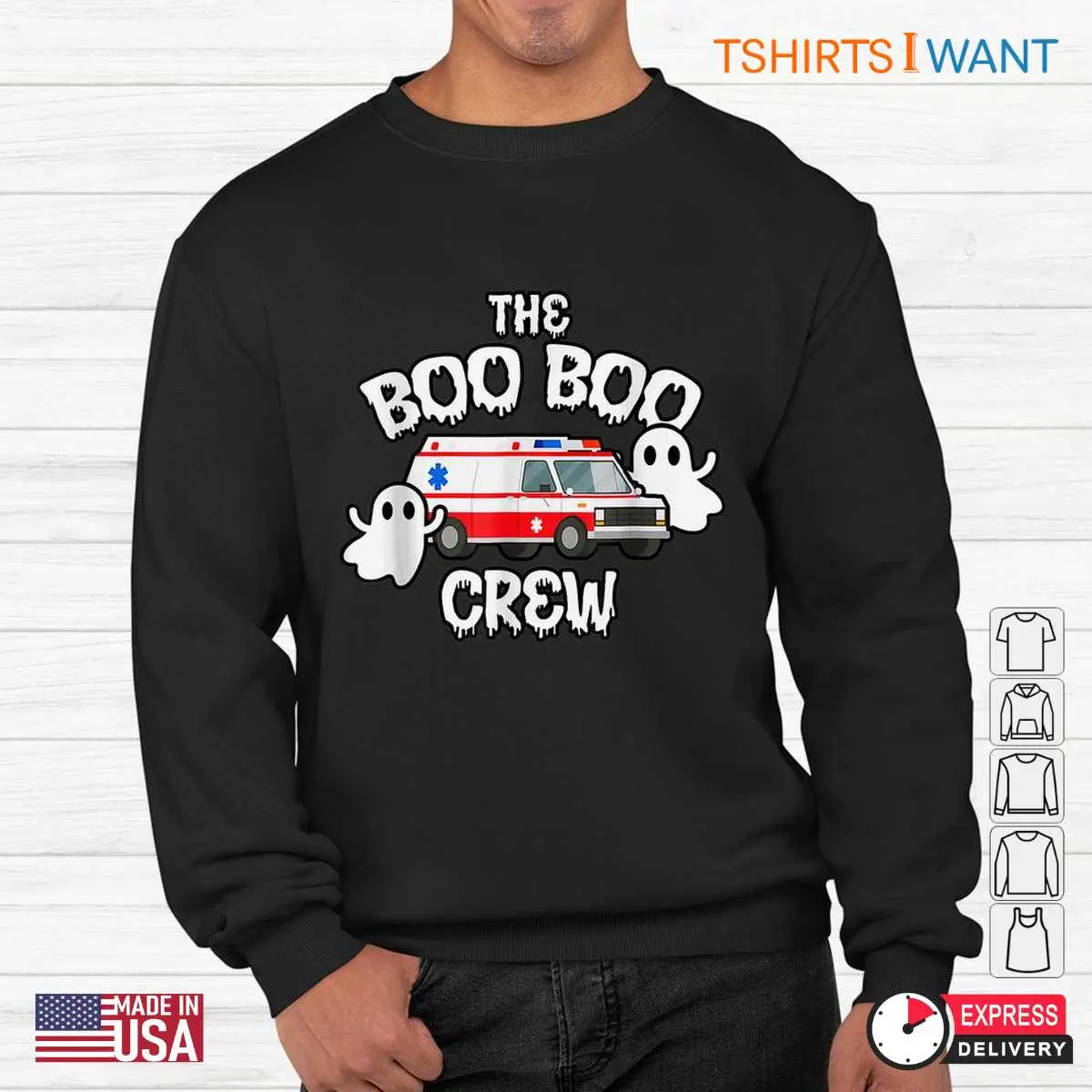 Ambulance Halloween EMT Boo Boo Crew Tee 3 1.jpg