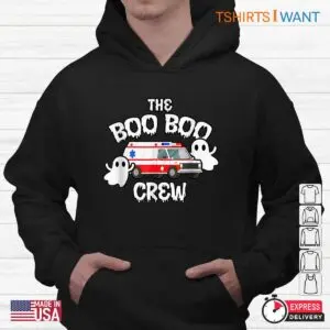 Ambulance Halloween: EMT Paramedic EMS Boo Boo Crew Ghost Halloween Tee 9 Ambulance Halloween EMT Boo Boo Crew Tee 4 1.jpg