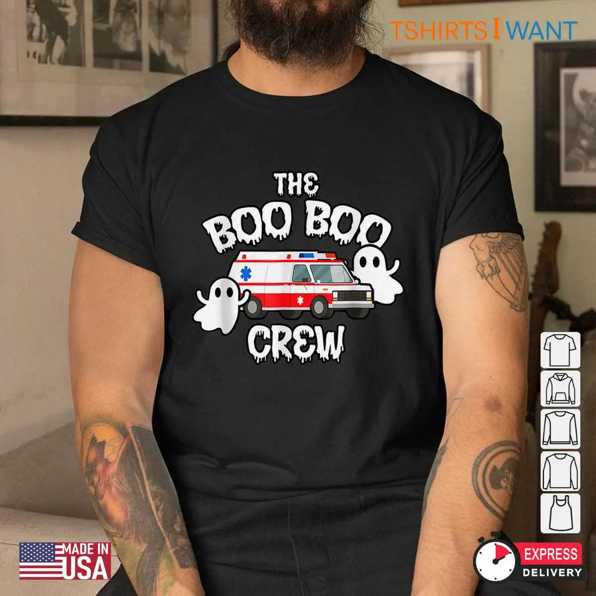 Ambulance Halloween EMT Boo Boo Crew Tee 5 1.jpg