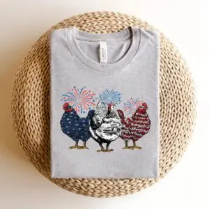 American Chicken 4th of July Tee Shirts, Gift for Animal Lovers 5 American Chicken 4th of July Shirts, Gift for Animal Lovers