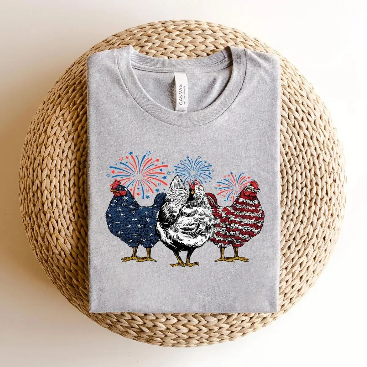 American Chicken 4th of July Shirts, Gift for Animal Lovers