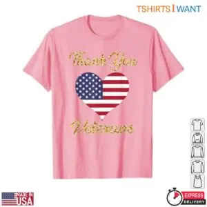 American Flag Heart T-Shirt - Thank You Veterans Patriotic Tribute Tee 9 American Flag Heart T Shirt Veterans Patriotic Tribute Tee 5 1.jpg