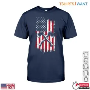 American Flag Lumberjack T-Shirt - Crossed Axes Patriotic Design 11 American Flag Lumberjack T Shirt Crossed Axes Patriotic Design 6 1 1.jpg