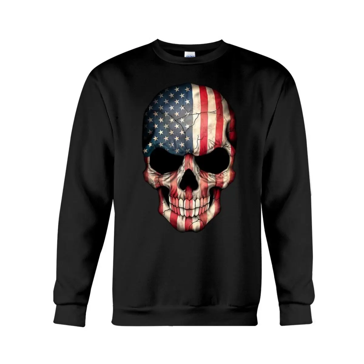 American Flag Skull Shirt Patriotic Graphic Tee for Bold Style Fashion 3