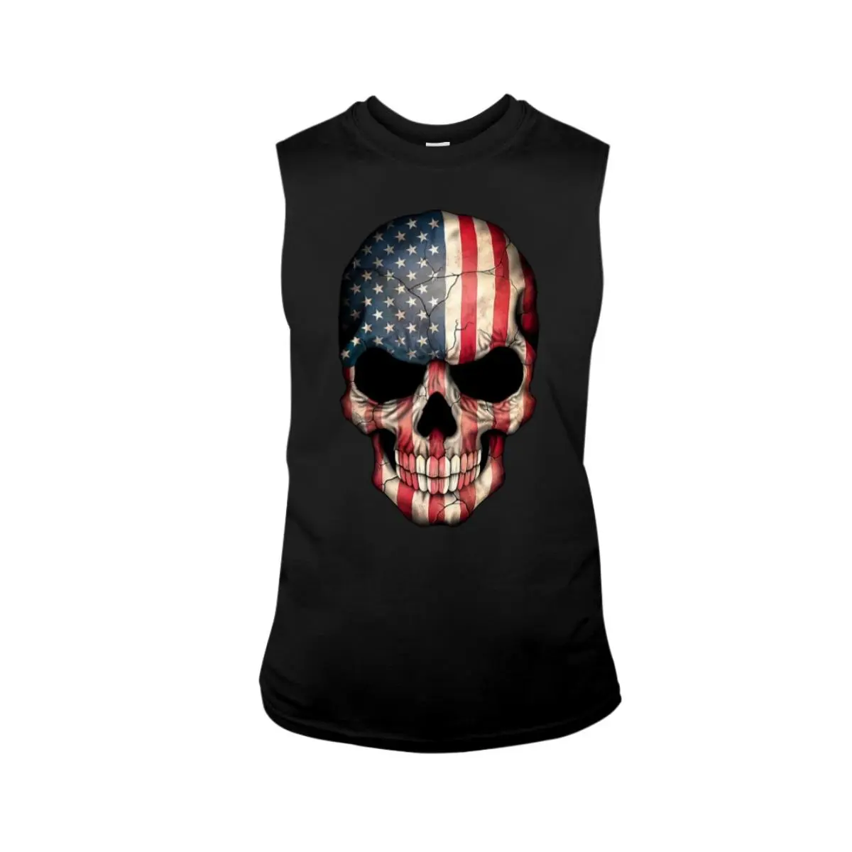 American Flag Skull Shirt Patriotic Graphic Tee for Bold Style Fashion 4