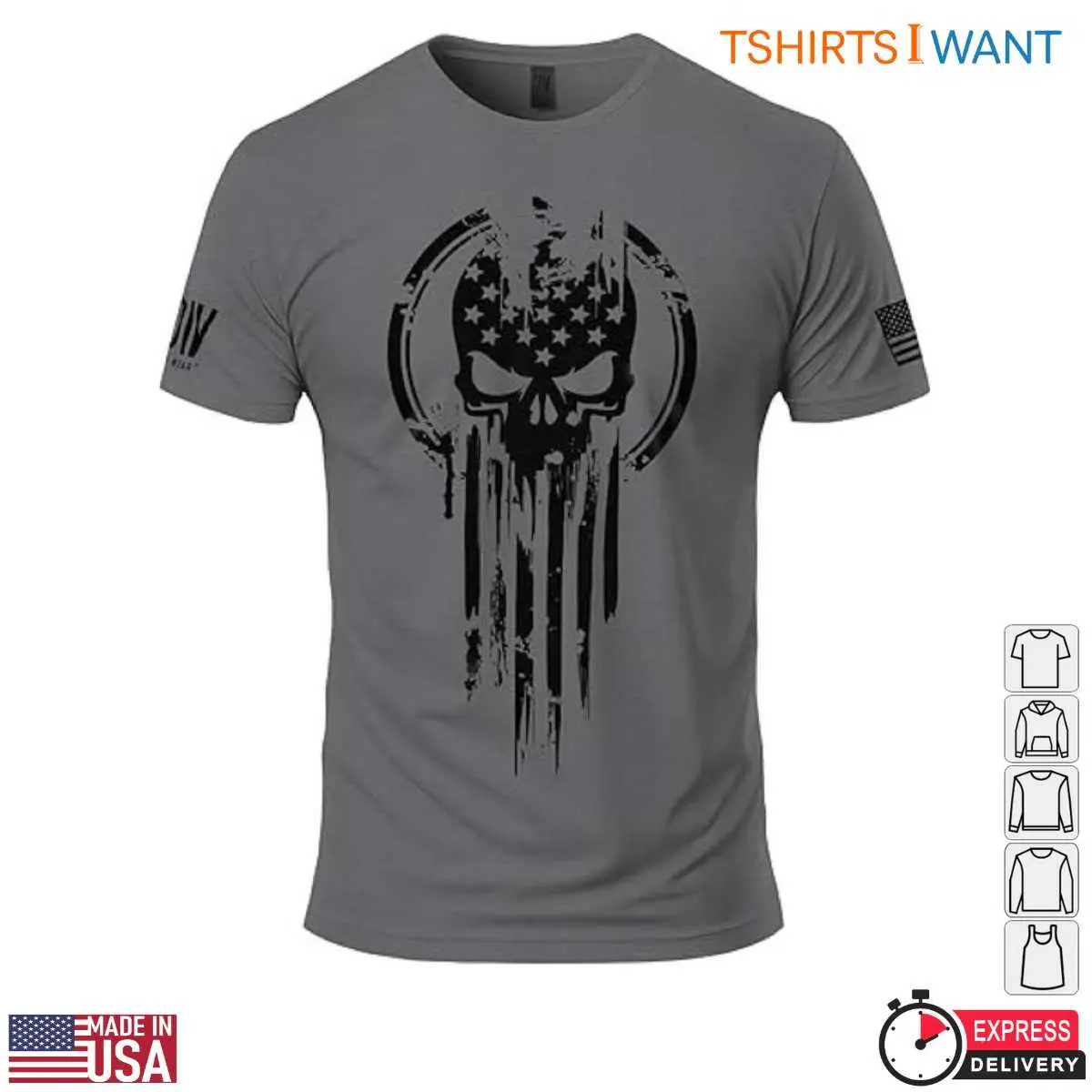American Flag Skull T Shirt Patriotic Military Tactical Tee 3 1.jpg