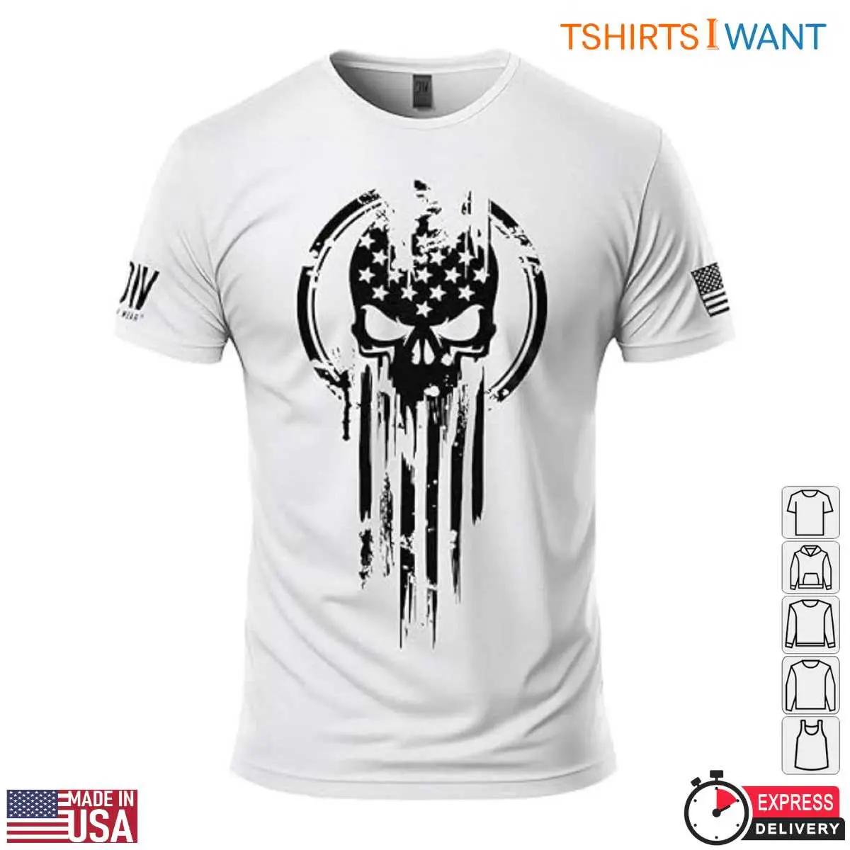 American Flag Skull T Shirt Patriotic Military Tactical Tee 5 1.jpg