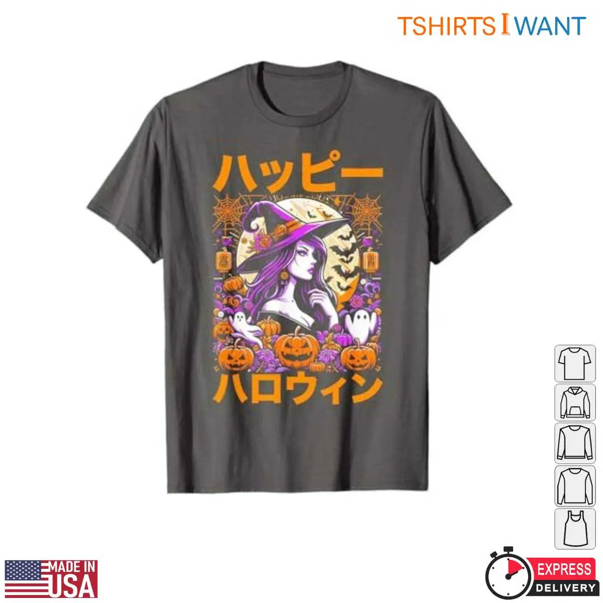 Anime Halloween Witch Pumpkins T Shirt 2 1.jpg