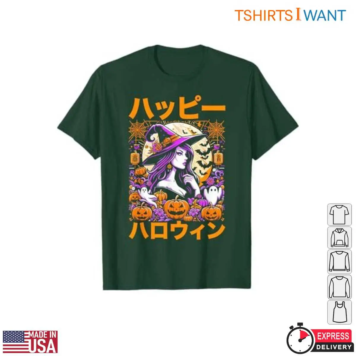Anime Halloween Witch Pumpkins T Shirt 3 1.jpg