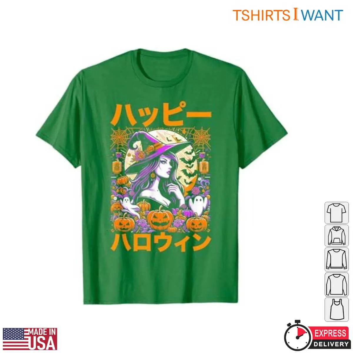 Anime Halloween Witch Pumpkins T Shirt 4 1.jpg