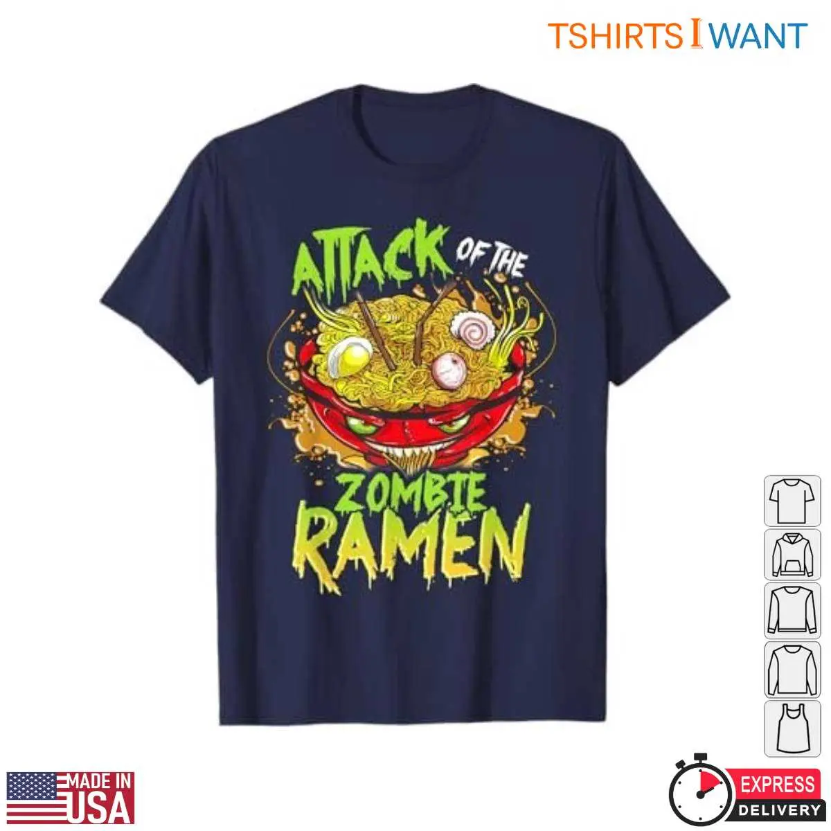 Anime Ramen Noodle Monster Zombie T Shirt 1 1.jpg