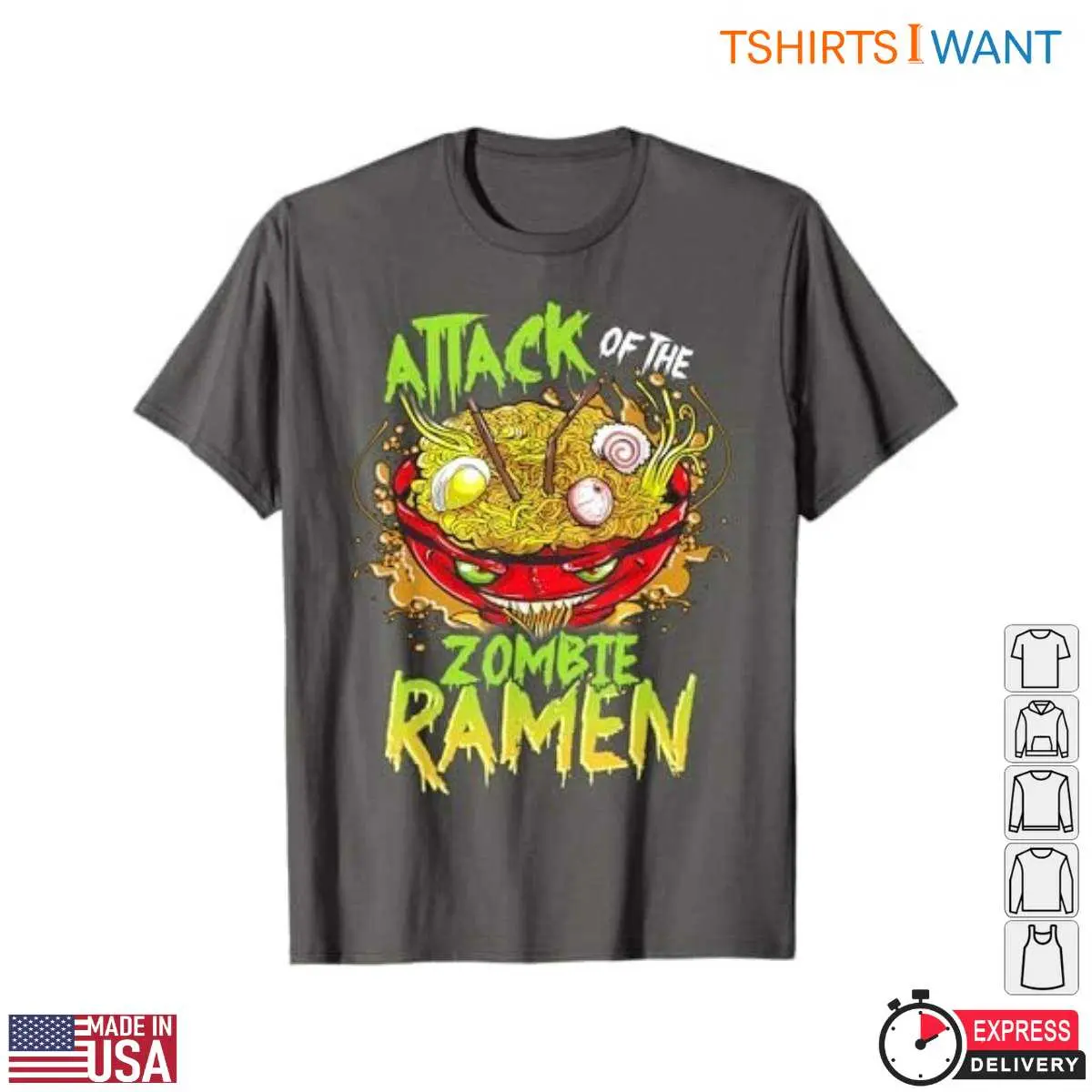 Anime Ramen Noodle Monster Zombie T Shirt 2 1.jpg