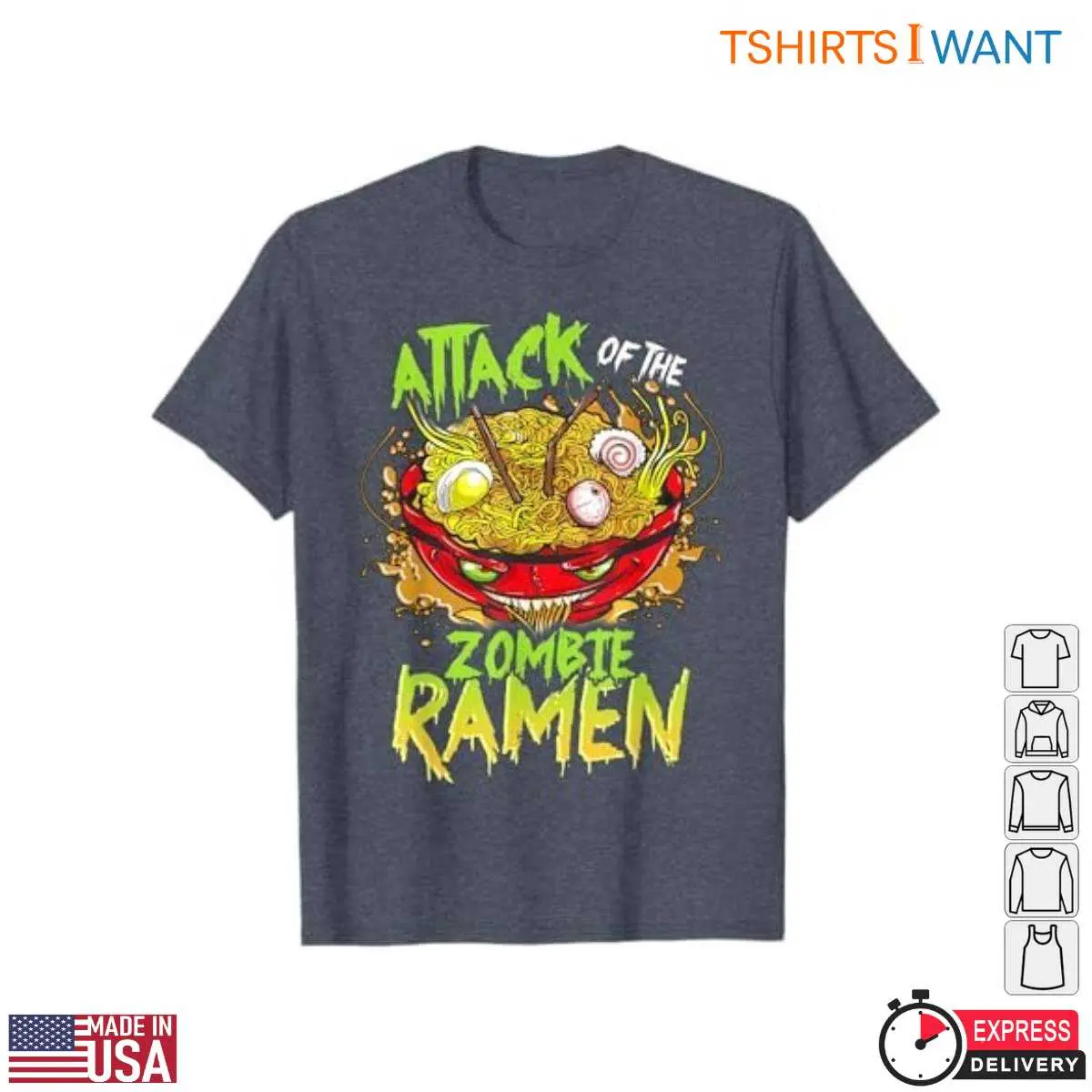 Anime Ramen Noodle Monster Zombie T Shirt 4 1.jpg