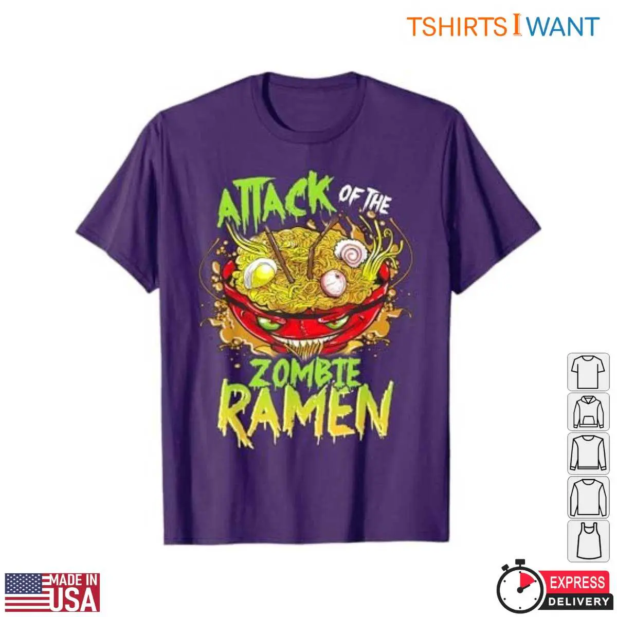 Anime Ramen Noodle Monster Zombie T Shirt 5 1.jpg