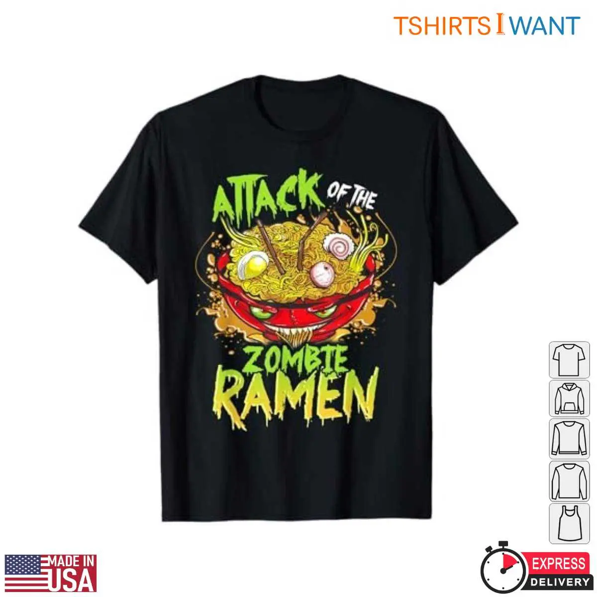 Anime Ramen Noodle Monster Zombie T Shirt 7 1.jpg