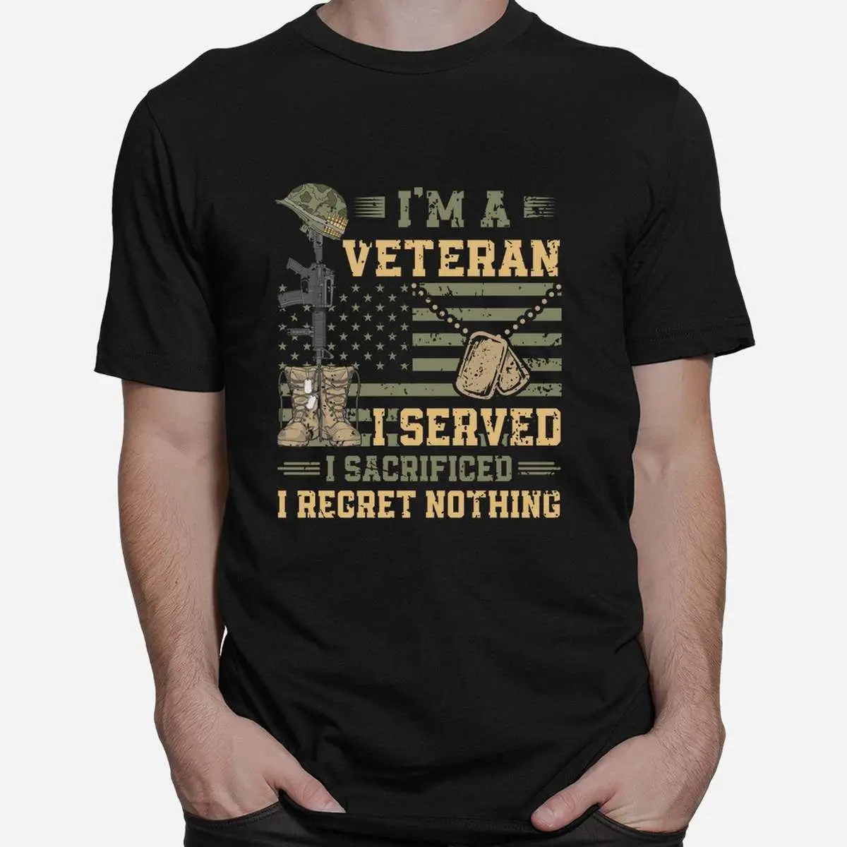 Army Veteran Served Sacrificed Patriotic T-Shirt 10 Army Veteran Served Sacrificed Patriotic T Shirt 2