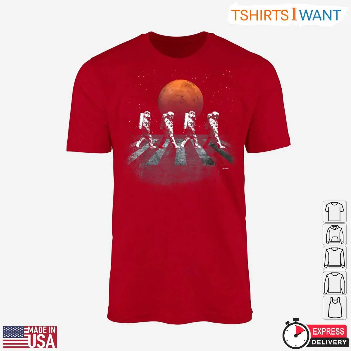 Astronaut Walking in Space Occupy Mars Cosmic T Shirt 4 1.jpg
