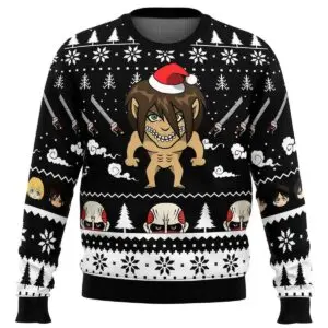 Attack Titan: Attack On Titan Ugly Christmas Sweater 3 Attack Titan Attack On Titan Ugly Christmas Sweater 2 1.jpg