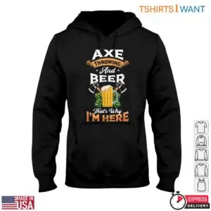 Axe Throwing and Beer T-Shirt - Funny Lumberjack Style Design 7 Axe Throwing and Beer T Shirt Funny Lumberjack Style Design 2 1 1.jpg