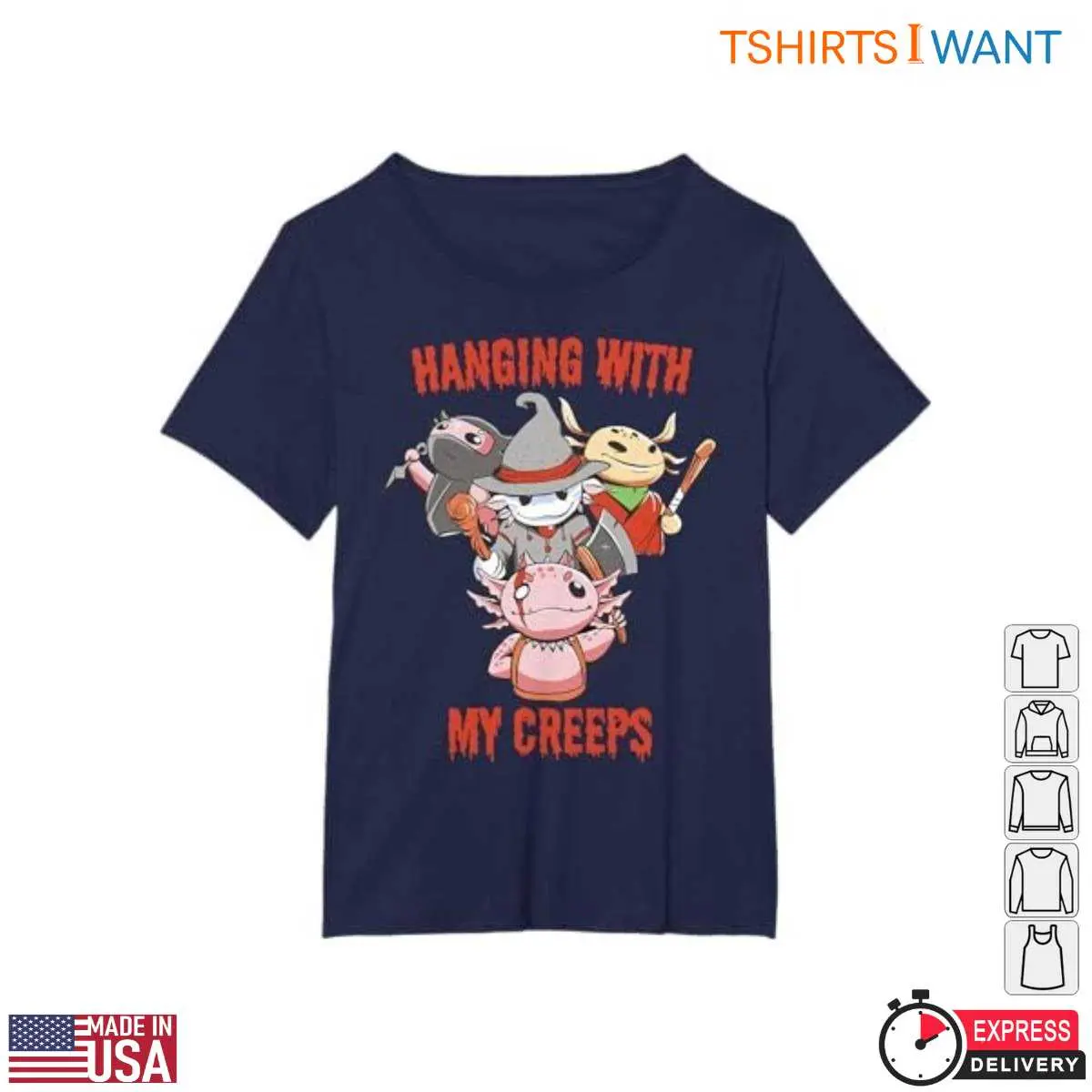 Axolotl Halloween Costume Creeps T Shirt 5 1.jpg