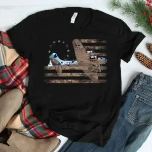 B17 Bomber WW2 USA Flag Veteran Pilot T-Shirt 7 B17 Bomber WW2 USA Flag Veteran Pilot T Shirt 3 1 1.jpg
